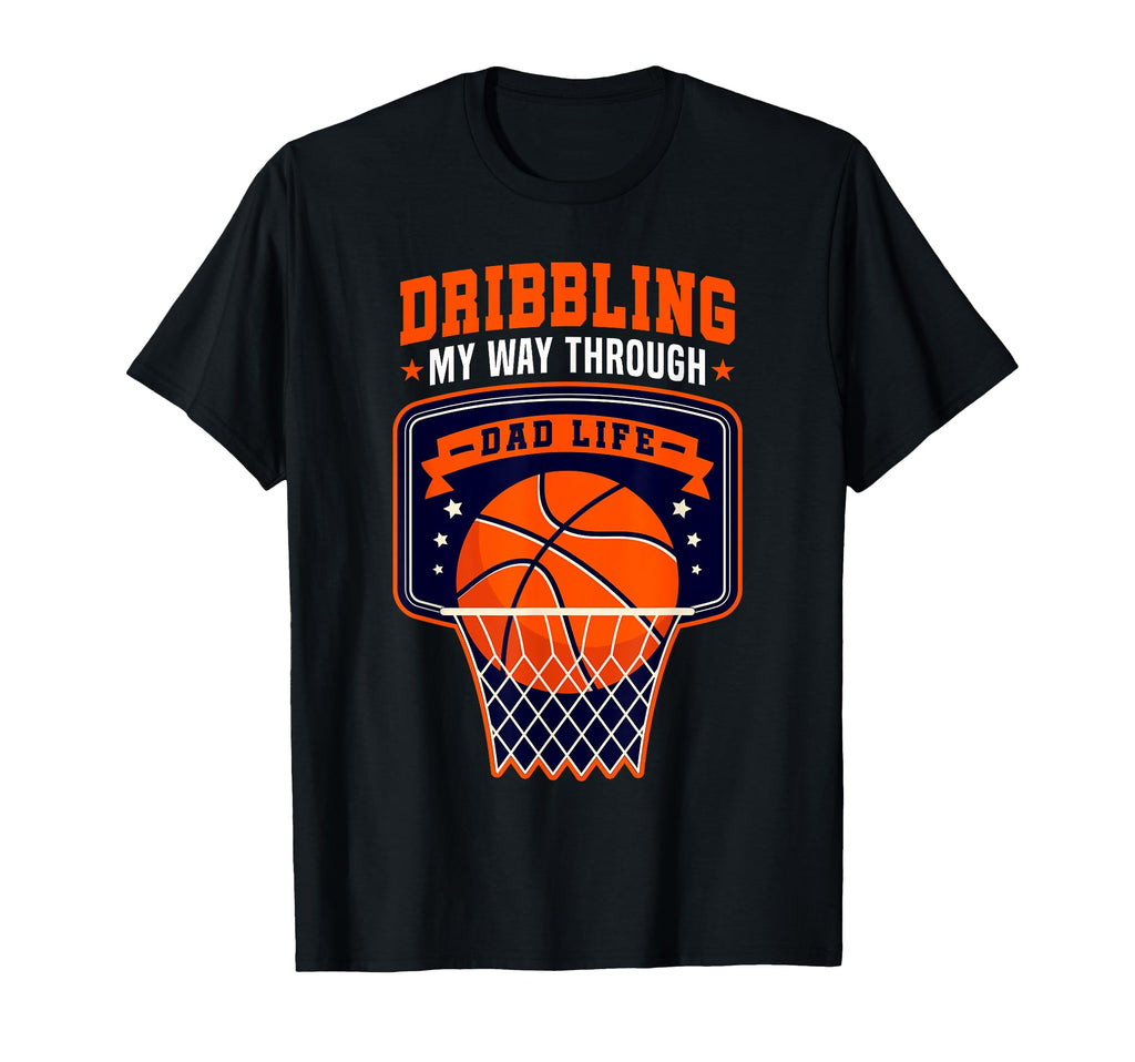 Funny Basketball Lover Basketball Dad T-Shirt - Minimalist Print Men Women - T-Shirt, Sweatshirt, Hoodie