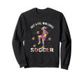 Just Who Loves Soccer Sweatshirt - Minimalist Print Unisex - T-Shirt, Sweatshirt, Hoodie