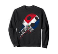 Dominican Republic Soccer Flag Sweatshirt - Custom Art Print Men Women - T-Shirt, Sweatshirt, Hoodie