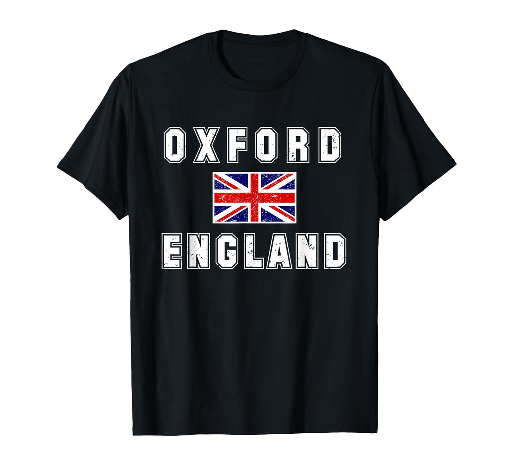 Oxford England Union Jack Flag T-Shirt - Graphic Print for Adults - T-Shirt, Sweatshirt, Hoodie