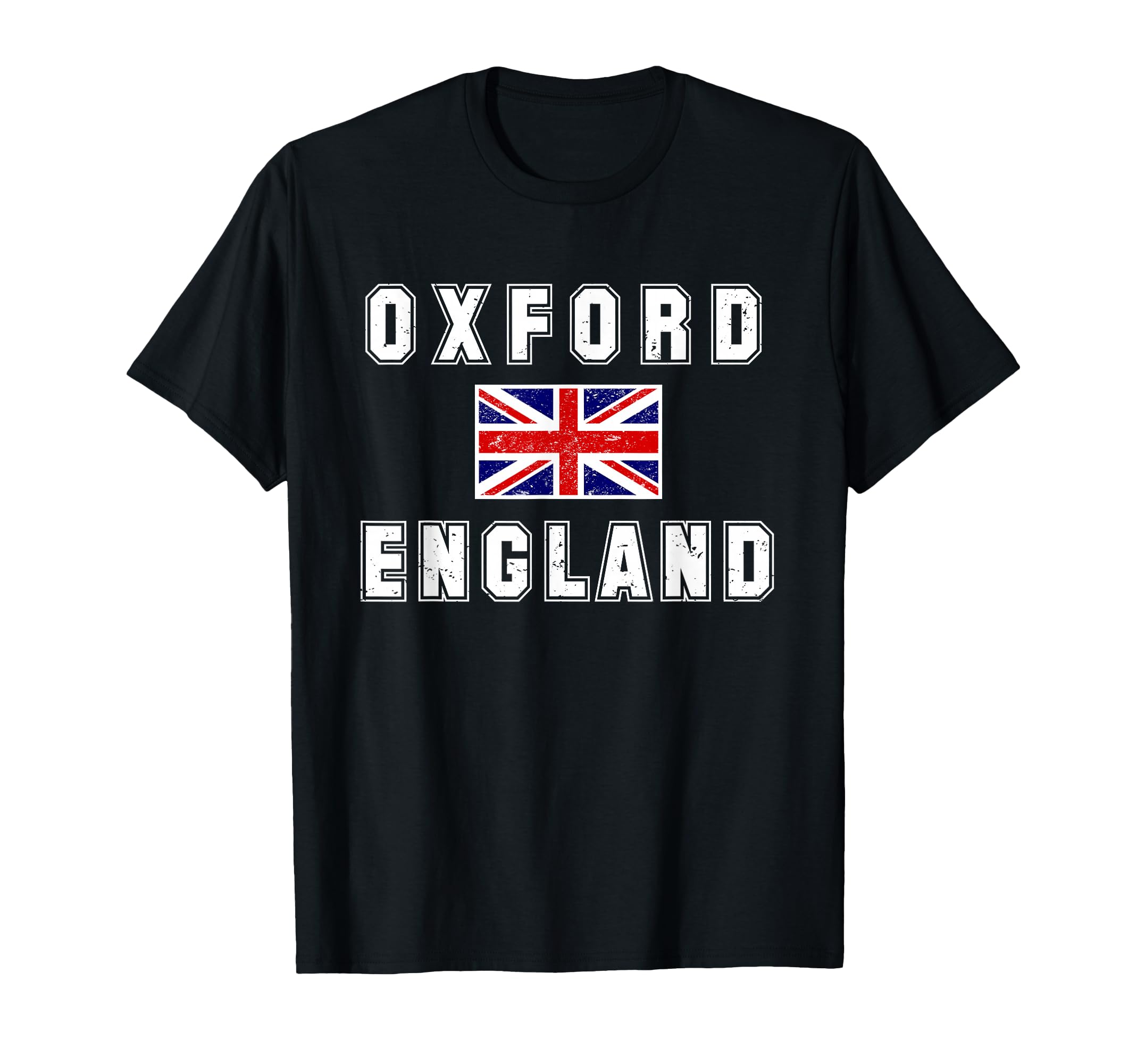 Oxford England Union Jack Flag T-Shirt - Graphic Print for Adults - T-Shirt, Sweatshirt, Hoodie