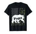 Mens Papa Bear Camouflage Usa American T-Shirt - Novelty Apparel Men Women - T-Shirt, Sweatshirt, Hoodie