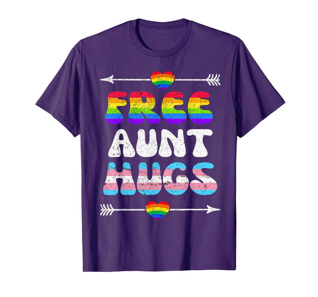 Free Aunt Hugs Lgbt Gay Lesbian Pride T-Shirt - Novelty Apparel Men Women - T-Shirt, Sweatshirt, Hoodie