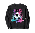 Dripping Soccer Coquette Bow Leopard Sweatshirt - Graphic Print Unisex - T-Shirt, Sweatshirt, Hoodie