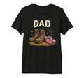 Proud Dad Daughter Boots Father Tri T-Shirt - Aesthetic Graphic Men Women - T-Shirt, Sweatshirt, Hoodie