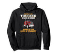 Grumpy Trucker Funny Truck Driver Hoodie - Minimalist Print Unisex - T-Shirt, Sweatshirt, Hoodie