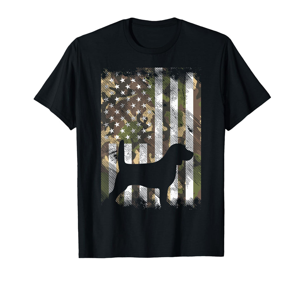 Camo Flag Beagle Animal Pet Hound Dog T-Shirt - Streetwear Style Men Women - T-Shirt, Sweatshirt, Hoodie