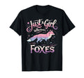 Just Who Loves Foxes T-Shirt - Casual Everyday Wear Men Women - T-Shirt, Sweatshirt, Hoodie