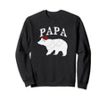 Papa Bear Buffalo Plaid Lights Sweatshirt - Fun Novelty Design Men Women - T-Shirt, Sweatshirt, Hoodie