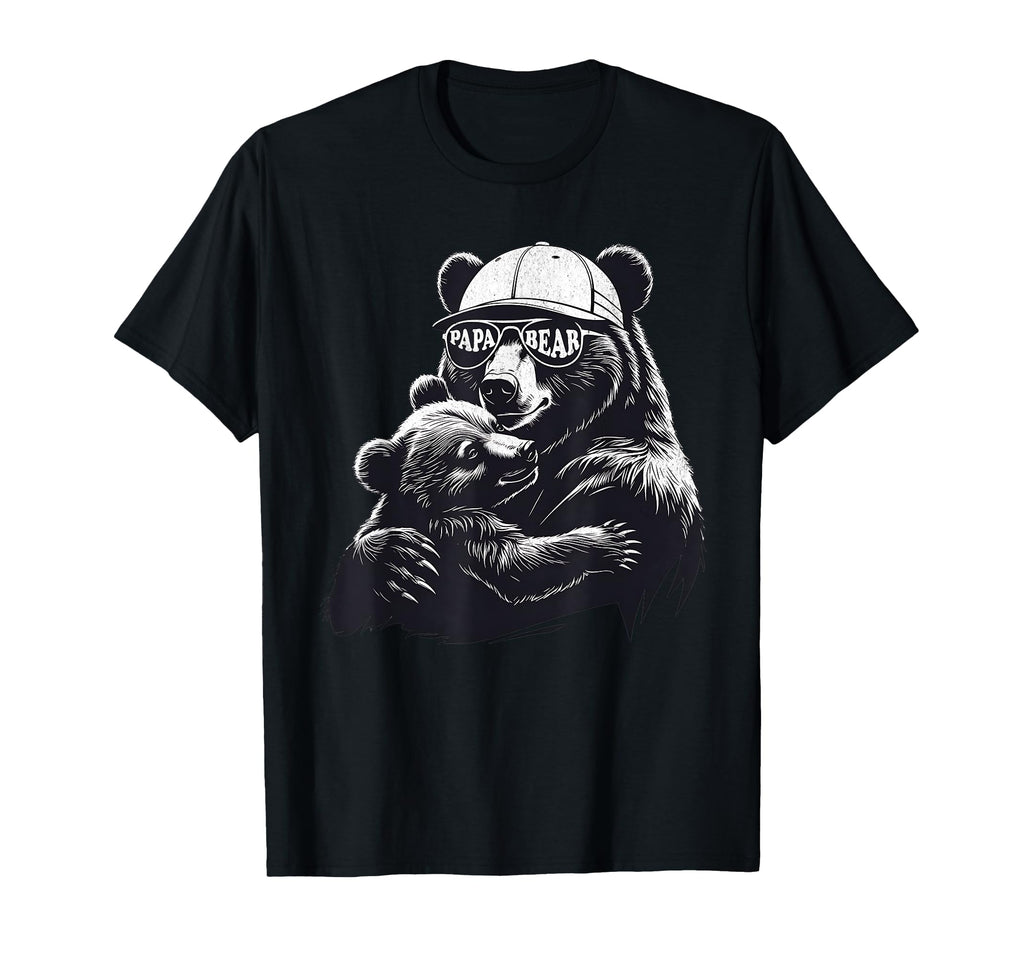 Papa Bear Best Dad Gifts Bear Fathers T-Shirt - Custom Art Print Men Women - T-Shirt, Sweatshirt, Hoodie