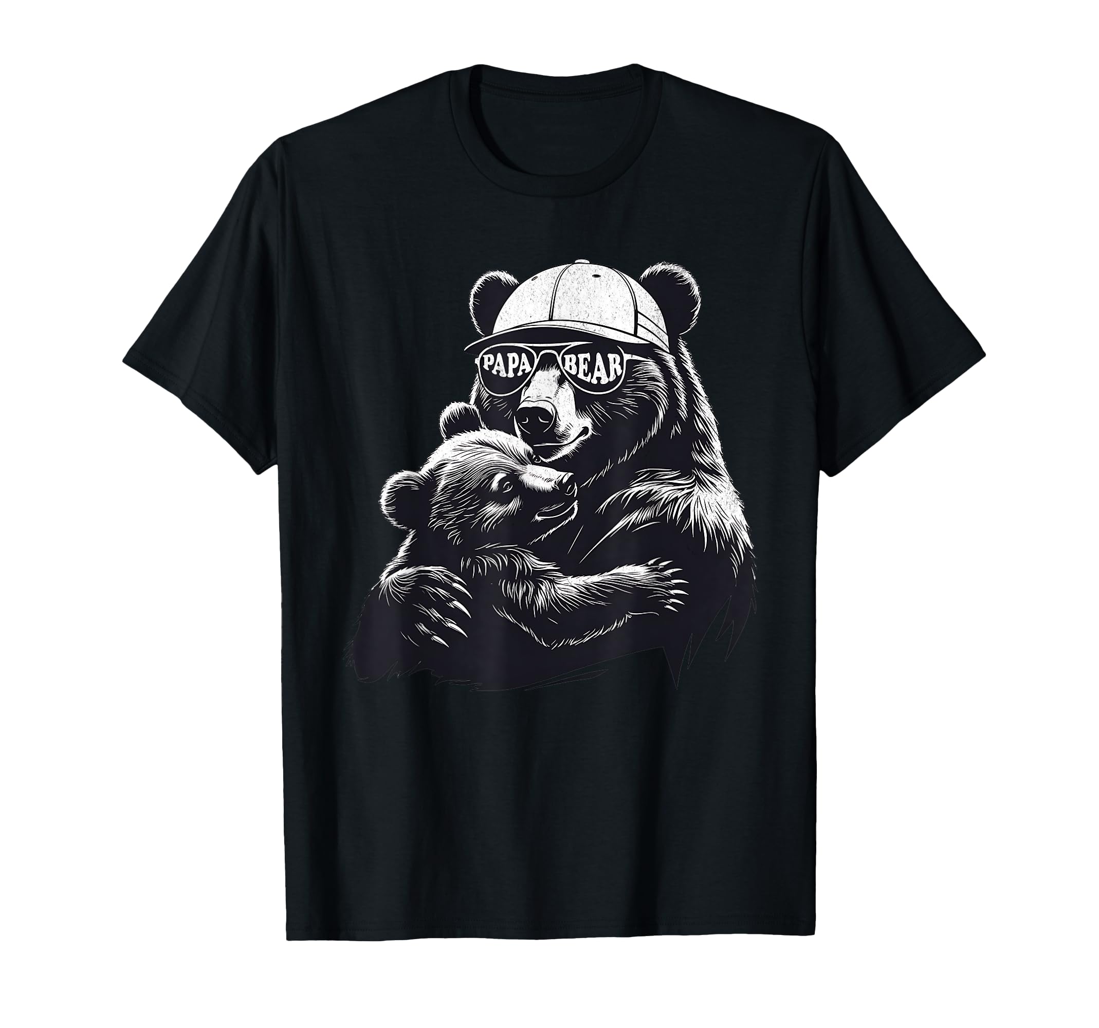 Papa Bear Best Dad Gifts Bear Fathers T-Shirt - Custom Art Print Men Women - T-Shirt, Sweatshirt, Hoodie