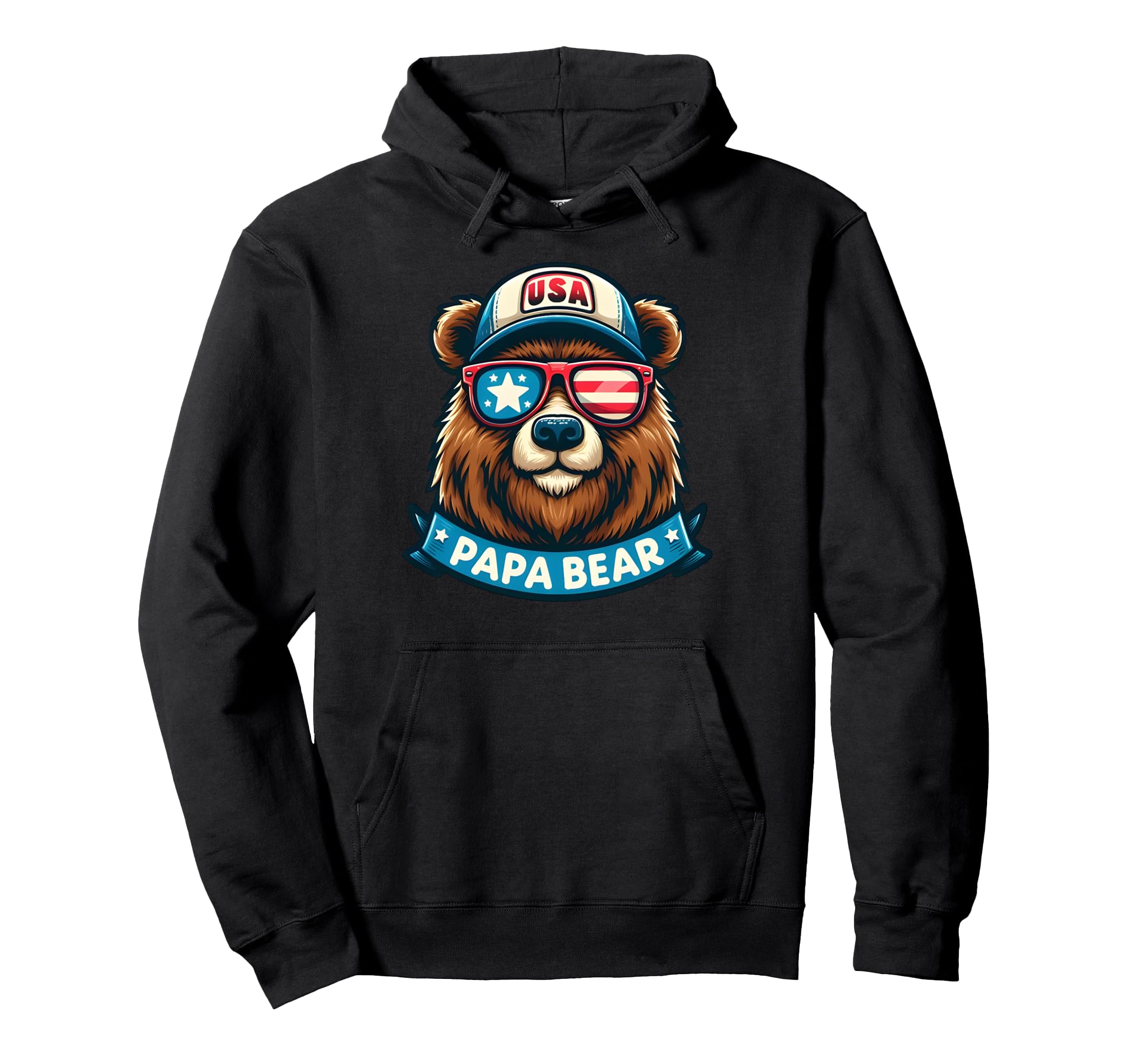 Papa Bear Gifts Funny Birthday Fun Hoodie - Casual Everyday Wear Men Women - T-Shirt, Sweatshirt, Hoodie