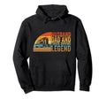 Husband Dad And Truck Driving Legend Hoodie - Minimalist Print Unisex - T-Shirt, Sweatshirt, Hoodie