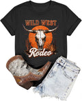 Western for Women Vintage Cowgirl Cow Skull Rodeo - Adult & Kids T-Shirts, Sweatshirts & Hoodies apparel design preview 1