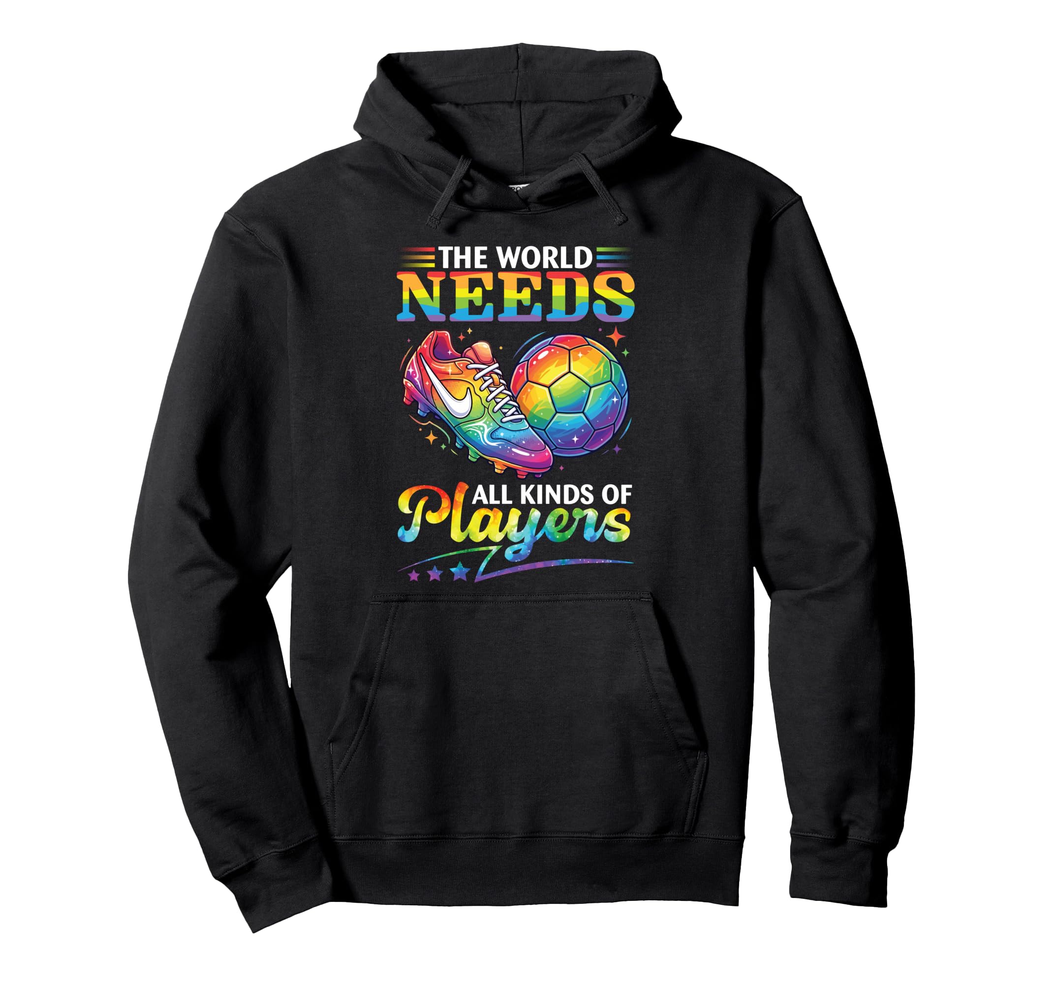 World Needs All Kinds Soccer Players Hoodie - Minimalist Print Men Women - T-Shirt, Sweatshirt, Hoodie