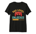 Mens Dad Level Unlocked Fathers Day T-Shirt - Custom Art Print Men Women - T-Shirt, Sweatshirt, Hoodie
