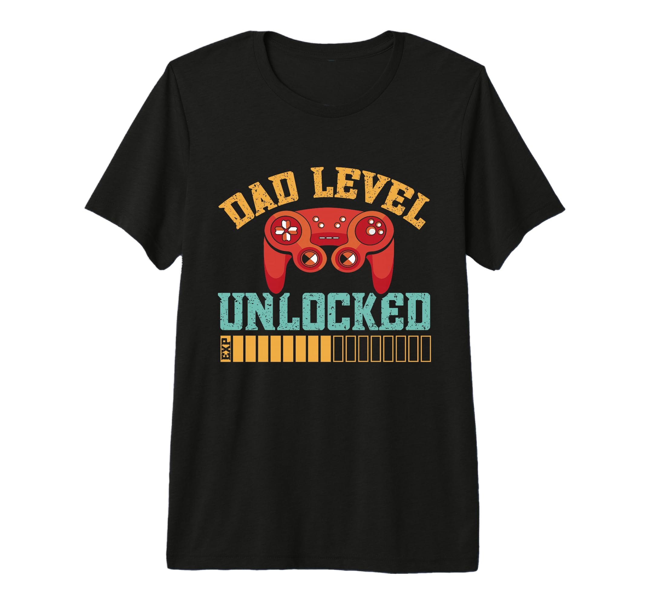 Mens Dad Level Unlocked Fathers Day T-Shirt - Custom Art Print Men Women - T-Shirt, Sweatshirt, Hoodie