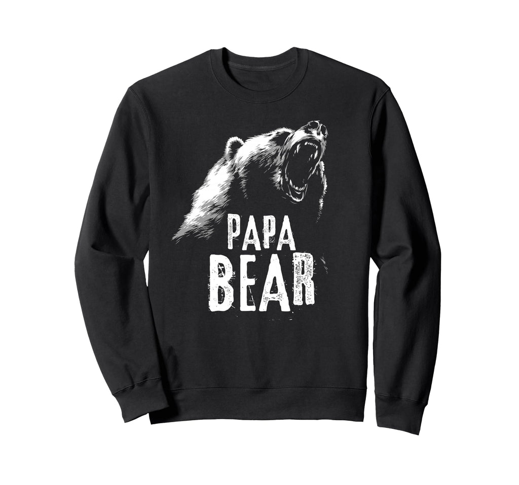 Papa Bear Best Dad Fathers Day Father Sweatshirt - Trendy Graphic Unisex - T-Shirt, Sweatshirt, Hoodie
