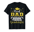 Proud Dad Three 2026 Graduates Graduation T-Shirt - Unique Graphic Unisex - T-Shirt, Sweatshirt, Hoodie