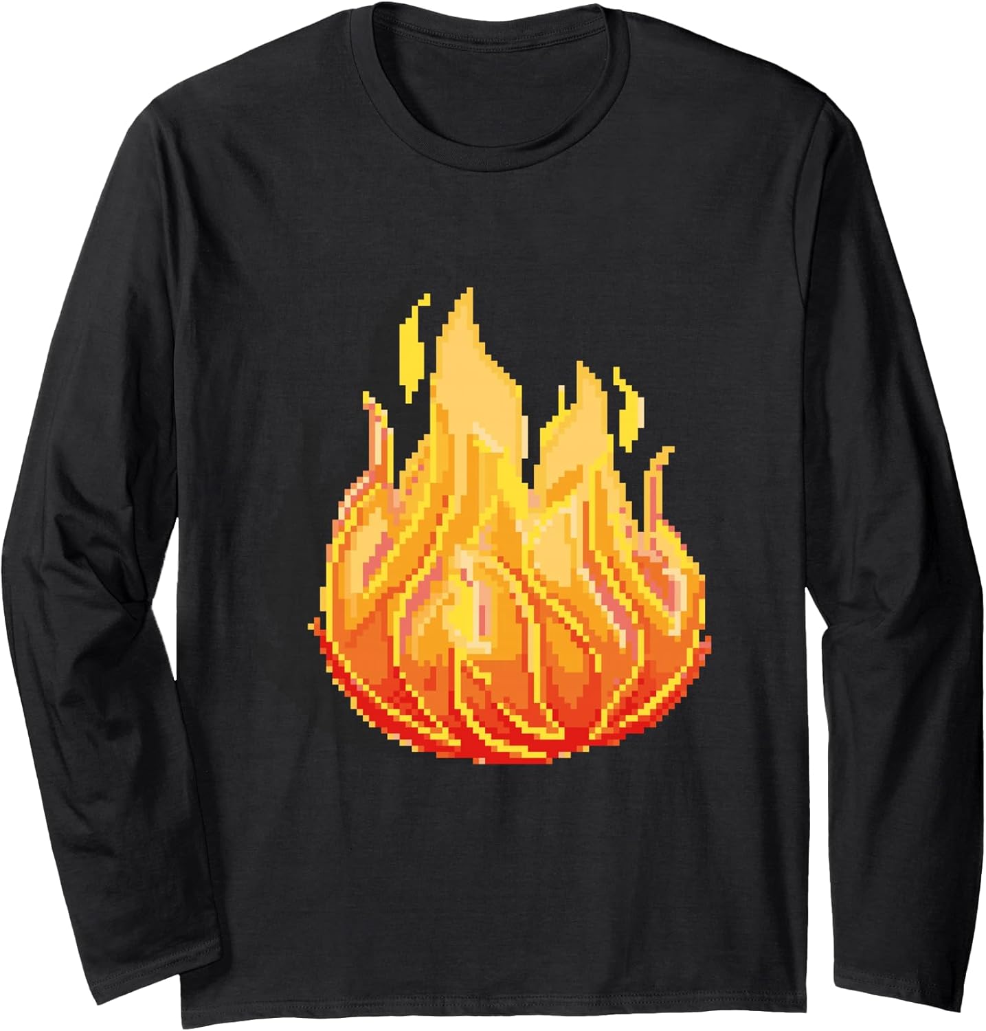 Pixel Art Flame - Adult & Kids T-Shirts, Sweatshirts & Hoodies apparel design preview 1