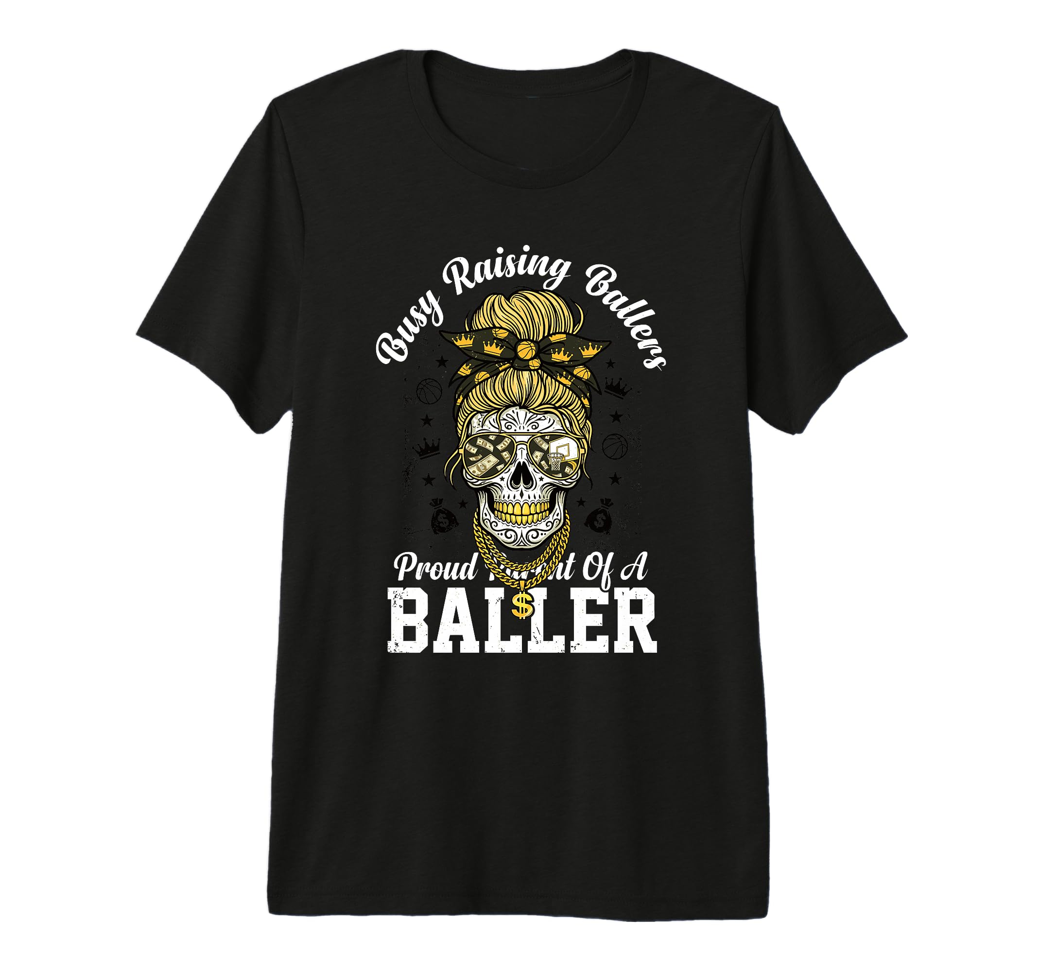 Busy Raising Ballers Proud Parent T-Shirt - Aesthetic Graphic for Adults - T-Shirt, Sweatshirt, Hoodie