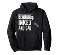 Bearded Inked And Awesome Tattooed Dad Hoodie - Novelty Apparel for Adults - T-Shirt, Sweatshirt, Hoodie