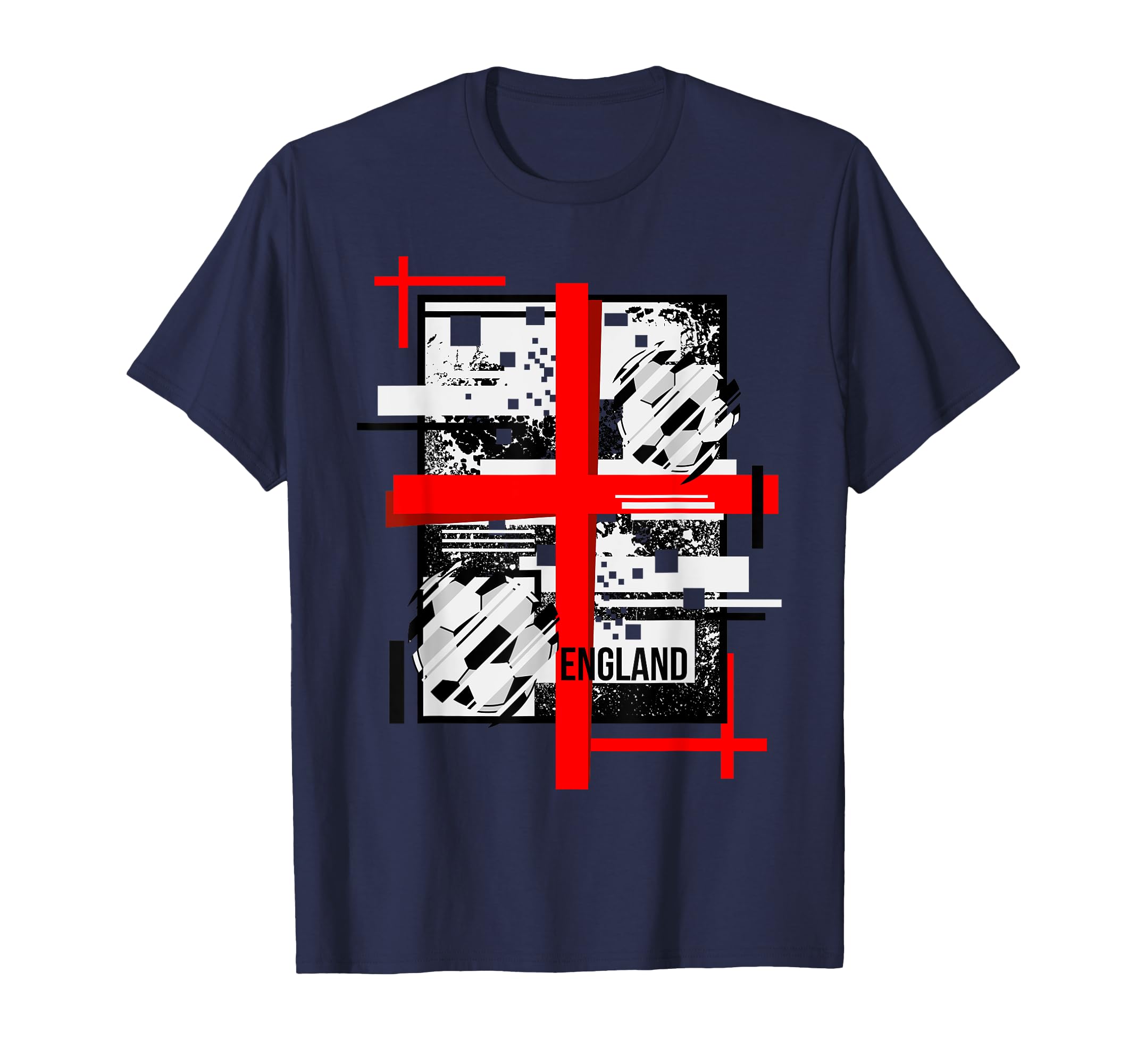 England Flag Football Soccer T-Shirt - Aesthetic Graphic for Adults - T-Shirt, Sweatshirt, Hoodie