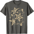 Y2k Grunge Stars 2000s Beige Cyber Vintage Graphic - Adult & Kids T-Shirts, Sweatshirts & Hoodies apparel design preview 1
