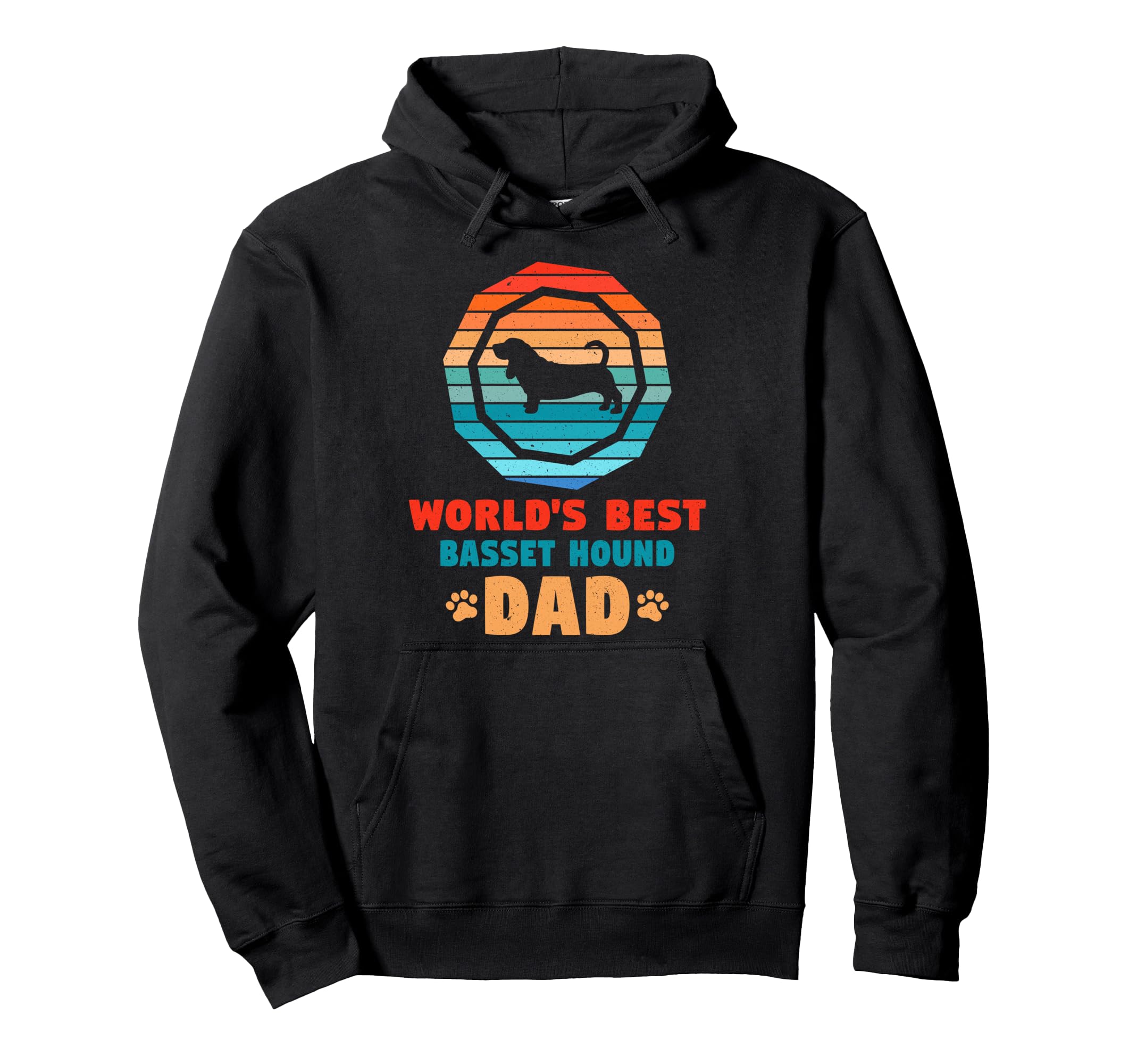 Dog Father Gift Worlds Best Basset Hound Hoodie - Trendy Graphic Men Women - T-Shirt, Sweatshirt, Hoodie