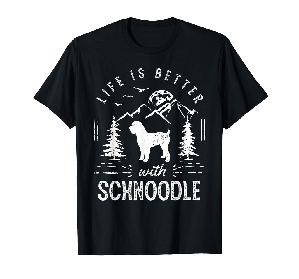 Schnoodle Life Better Mom Dad Dog T-Shirt - Aesthetic Graphic Unisex - T-Shirt, Sweatshirt, Hoodie