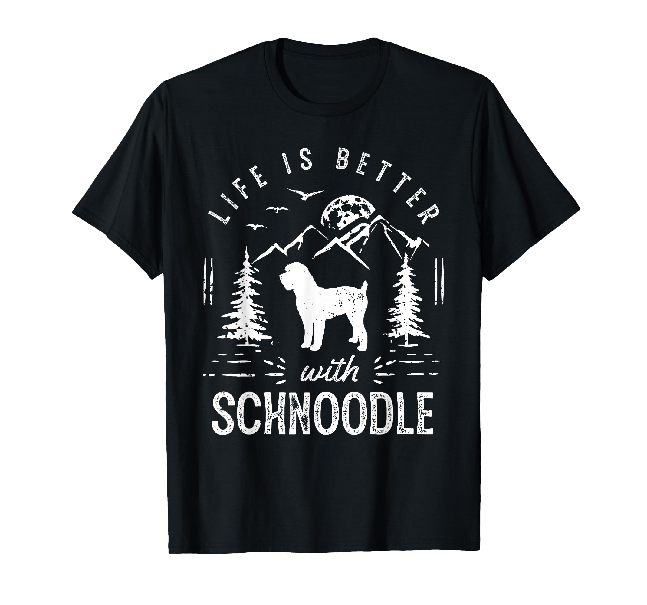 Schnoodle Life Better Mom Dad Dog T-Shirt - Aesthetic Graphic Unisex - T-Shirt, Sweatshirt, Hoodie