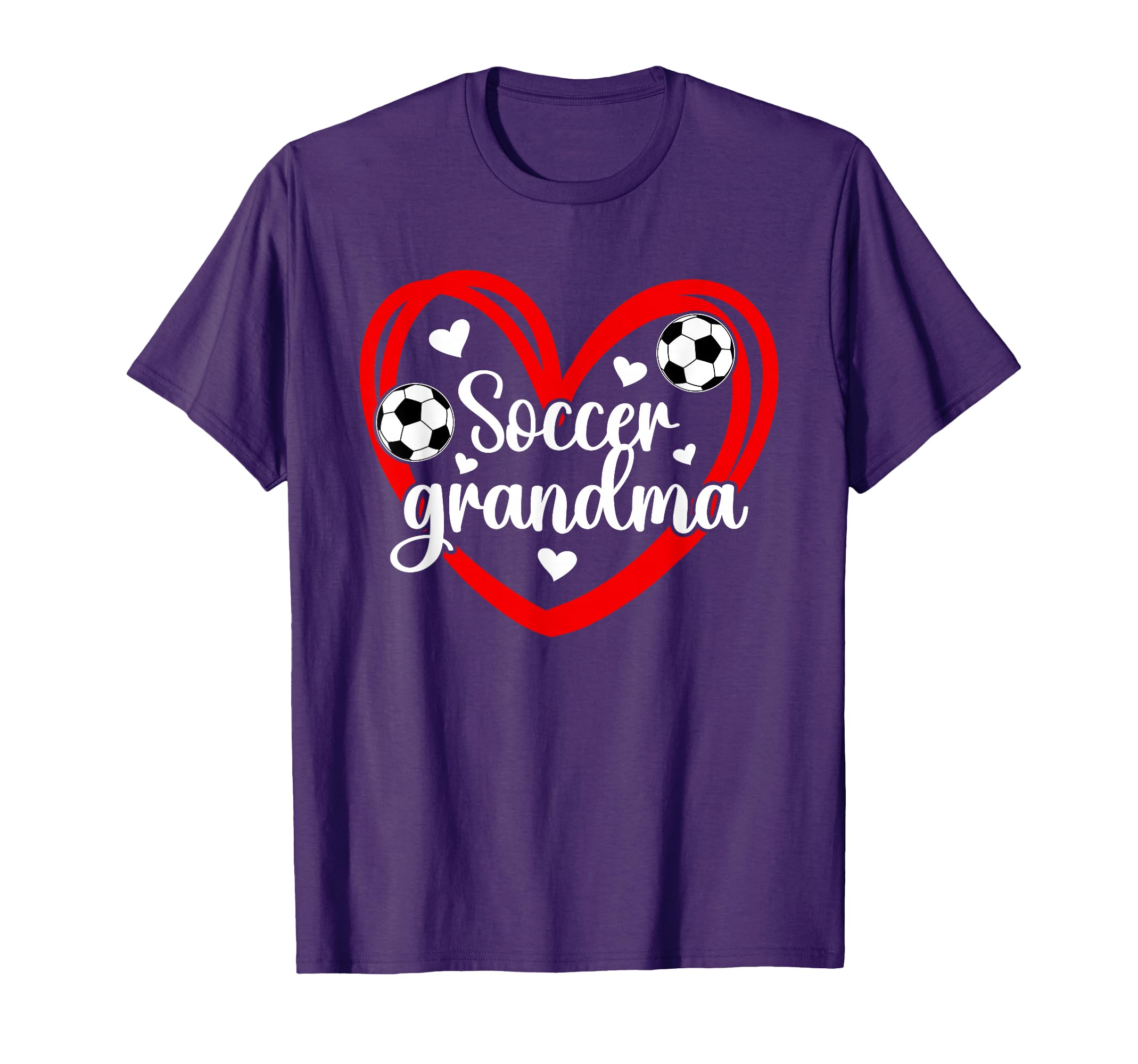 Soccer Grandma Heart Grandma Soccer T-Shirt - Custom Art Print Unisex - T-Shirt, Sweatshirt, Hoodie
