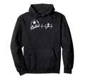 Football Heartbeat Soccer Player Pulse Hoodie - Fun Novelty Design Unisex - T-Shirt, Sweatshirt, Hoodie