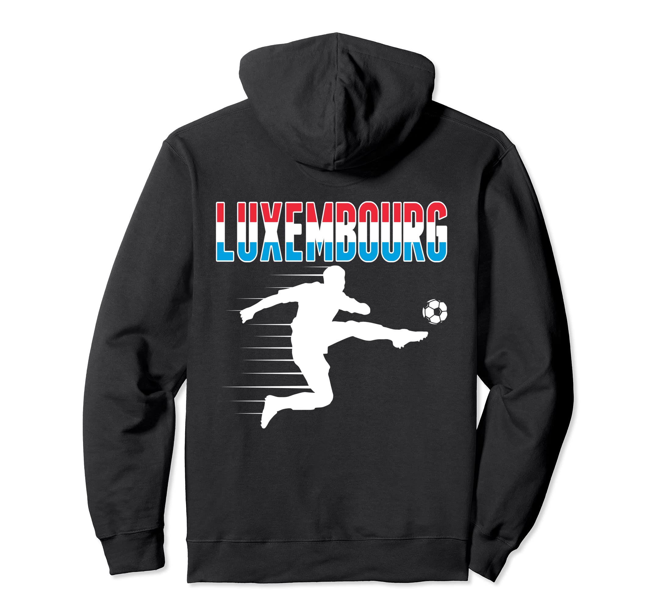 Luxembourg Soccer Fans Jersey Proud Hoodie - Custom Art Print for Adults - T-Shirt, Sweatshirt, Hoodie