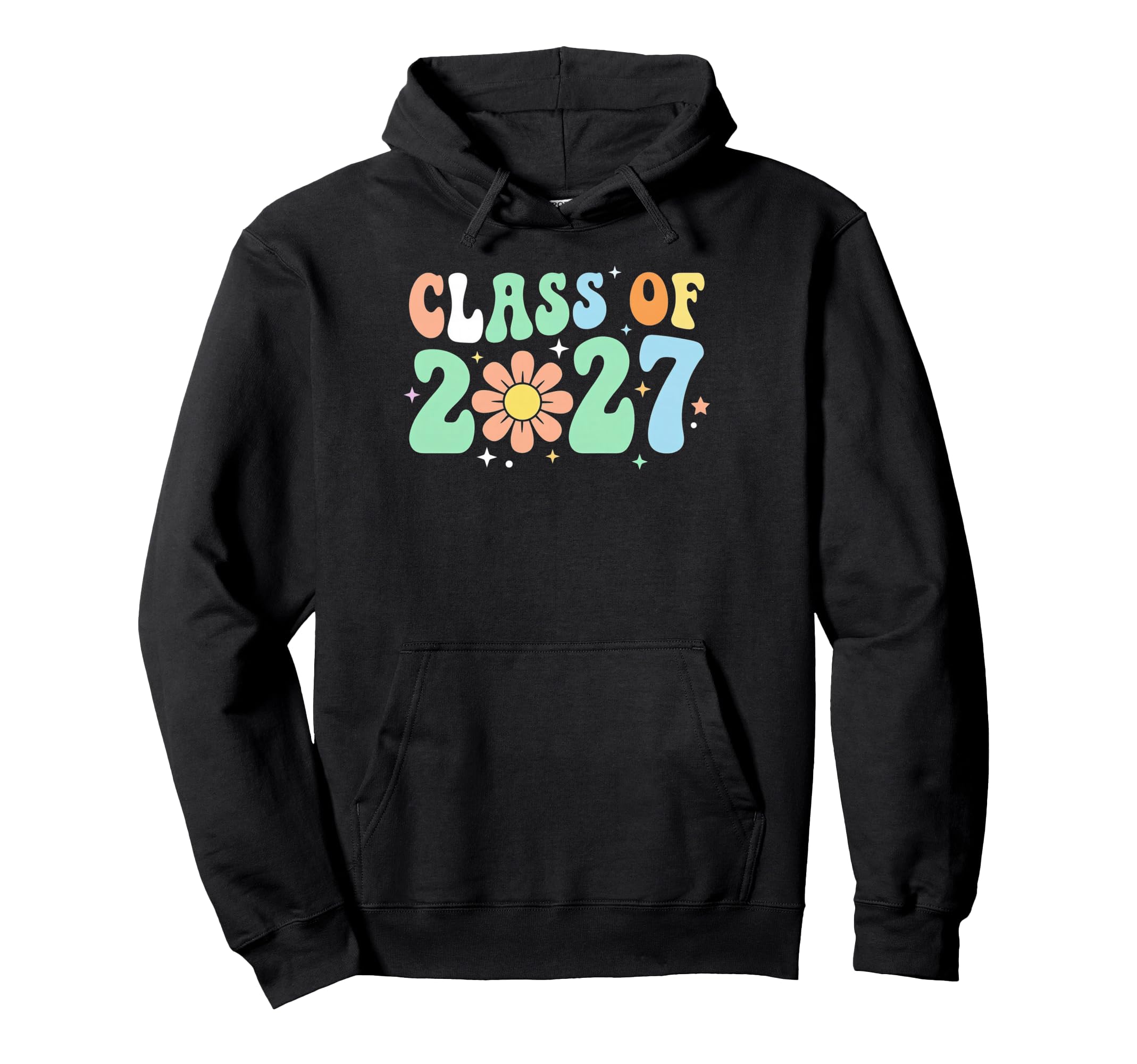 Senior Graduation School Class 2027 Hoodie - Custom Art Print for Adults - T-Shirt, Sweatshirt, Hoodie