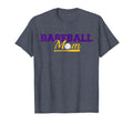 Baseball Mom Purple Gold Text Fun T-Shirt - Casual Everyday Wear Unisex - T-Shirt, Sweatshirt, Hoodie
