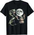 Funny Frog Howling at Moon Vintage 90s Graphic - Adult & Kids T-Shirts, Sweatshirts & Hoodies apparel design preview 1