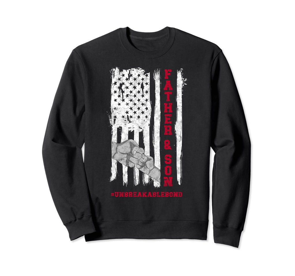 Father Son Fathers Day Dad Daddy Sweatshirt - Aesthetic Graphic Men Women - T-Shirt, Sweatshirt, Hoodie