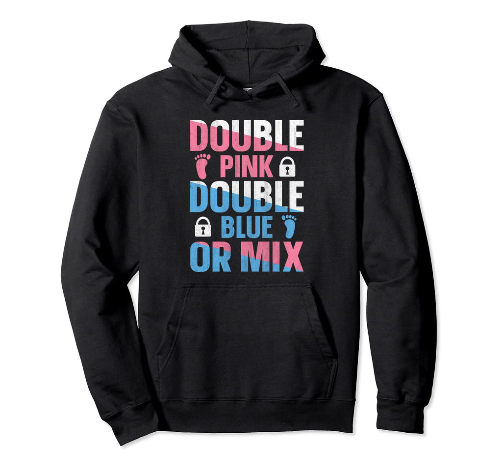 Gender Reveal Twins Gender Reveal Hoodie - Streetwear Style for Adults - T-Shirt, Sweatshirt, Hoodie
