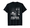 Pug Dog Proud Army Dad American Flag T-Shirt - Graphic Print Men Women - T-Shirt, Sweatshirt, Hoodie