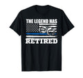 Legend Has Retired Police Officer T-Shirt - Minimalist Print Men Women - T-Shirt, Sweatshirt, Hoodie