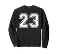23 Number Twenty Three Team Sports Sweatshirt - Aesthetic Graphic Unisex - T-Shirt, Sweatshirt, Hoodie