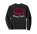 Mama Bear Pajama Red Buffalo Plaid Sweatshirt - Streetwear Style Men Women - T-Shirt, Sweatshirt, Hoodie