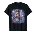 Cat Riding Dinosaur Funny Cat T-Shirt - Casual Everyday Wear Men Women - T-Shirt, Sweatshirt, Hoodie