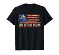 Bjj Jiu Jitsu Mom American Usa Flag T-Shirt - Streetwear Style for Adults - T-Shirt, Sweatshirt, Hoodie