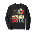 Awesome 12 Since 2014 Soccer 12Th Sweatshirt - Fun Novelty Design Unisex - T-Shirt, Sweatshirt, Hoodie
