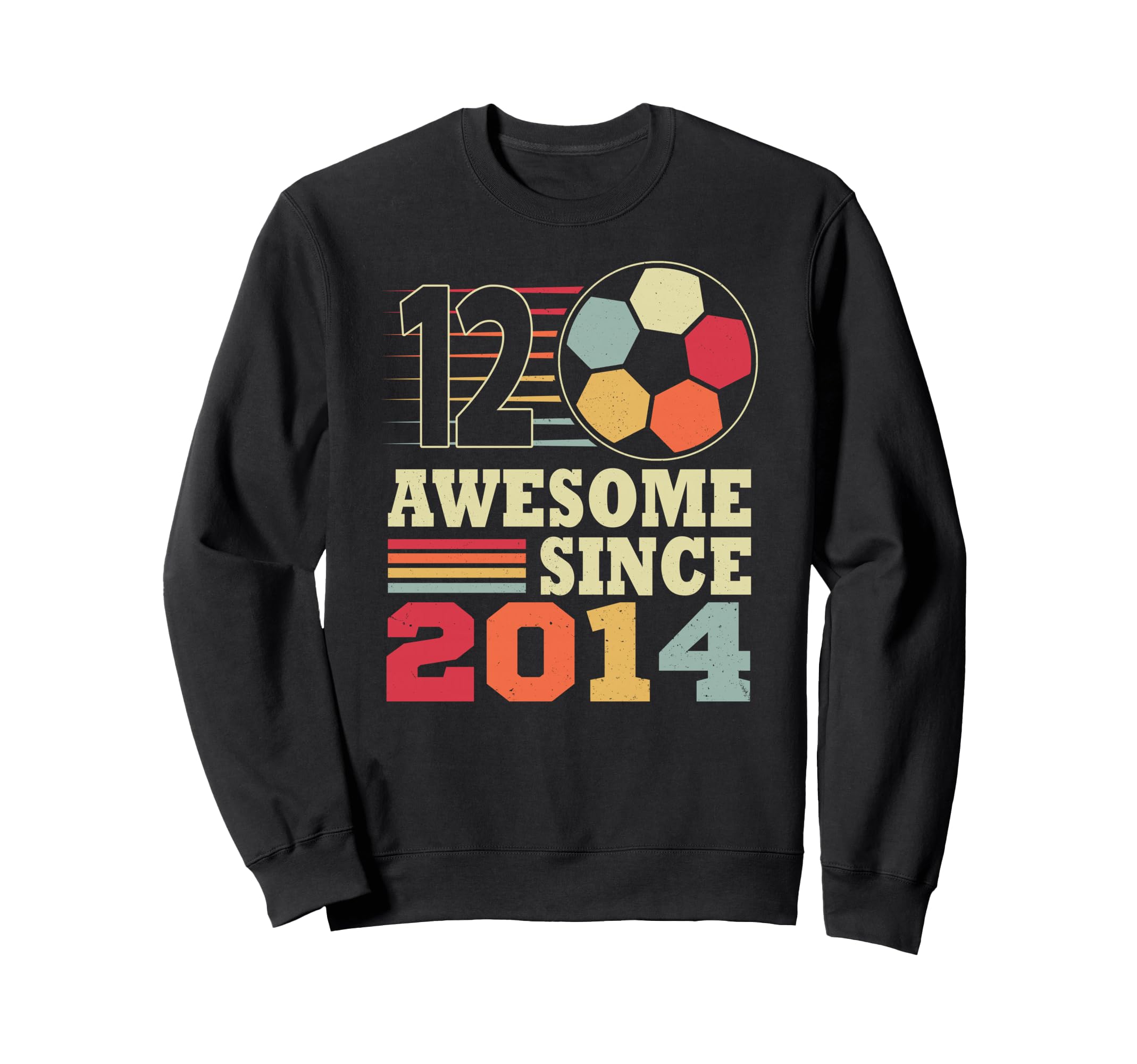 Awesome 12 Since 2014 Soccer 12Th Sweatshirt - Fun Novelty Design Unisex - T-Shirt, Sweatshirt, Hoodie