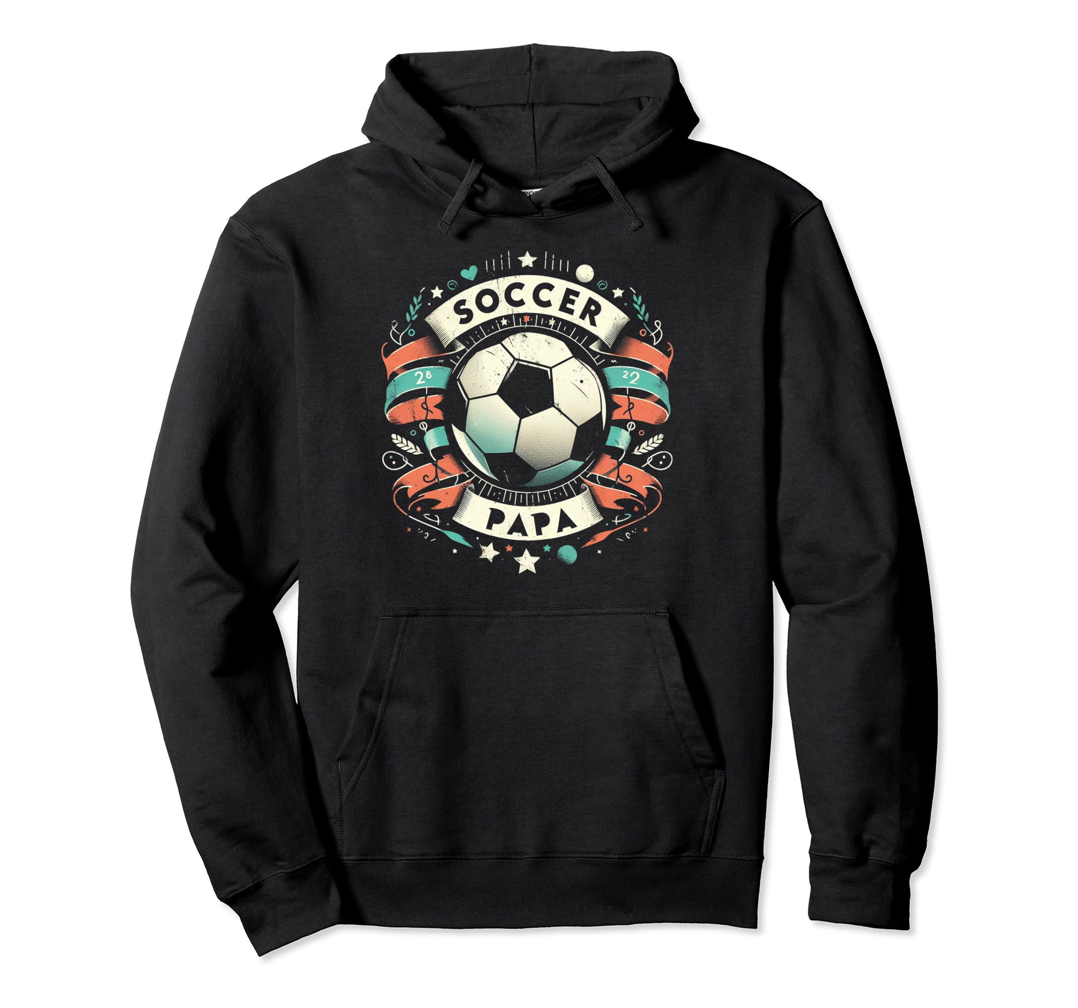 Soccer Papa Family Matching Dad Hoodie - Minimalist Print Men Women - T-Shirt, Sweatshirt, Hoodie