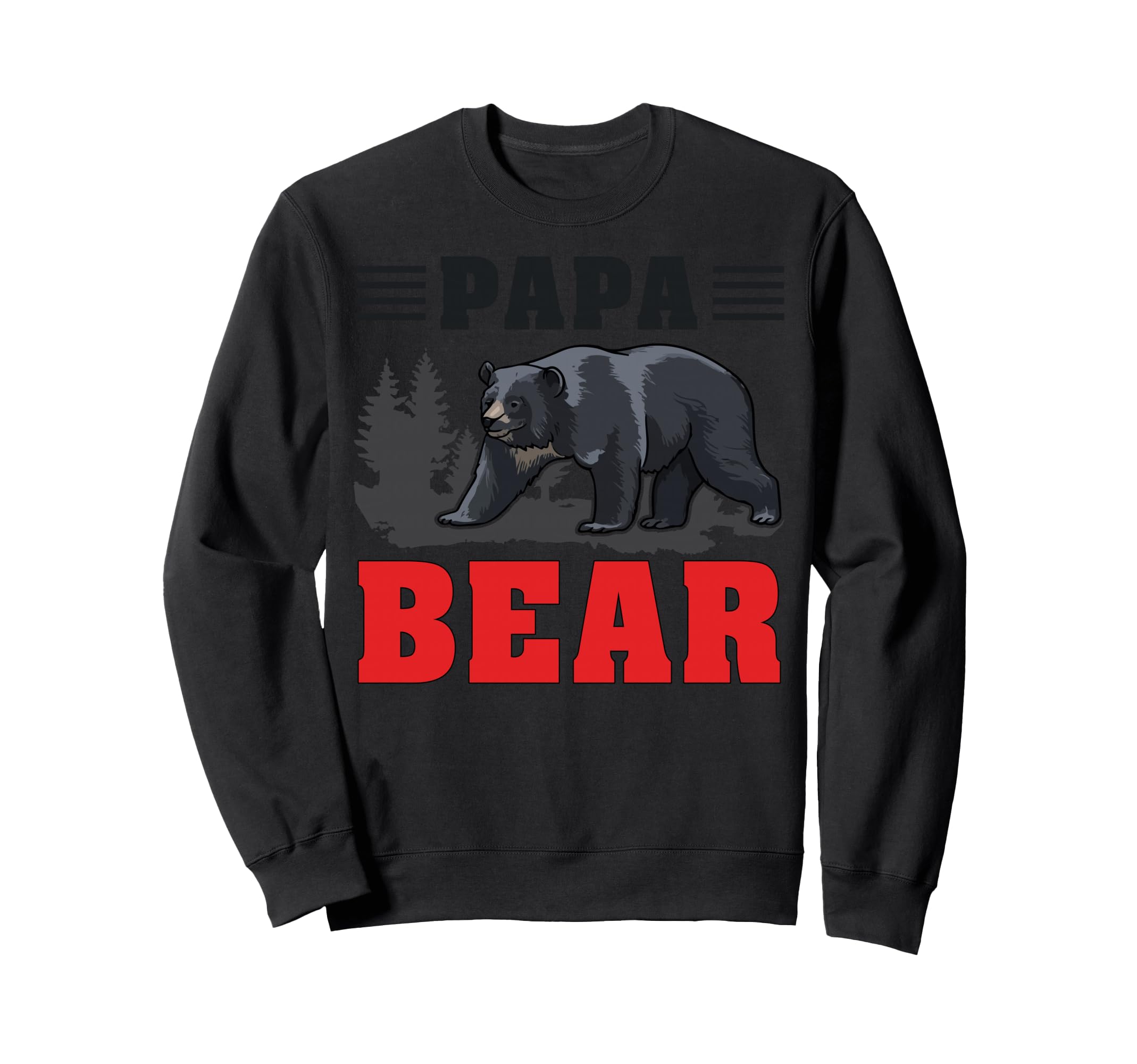 Papa Bear Father Dad Daddy Gift Funny Hoodie - Aesthetic Graphic Unisex - T-Shirt, Sweatshirt, Hoodie