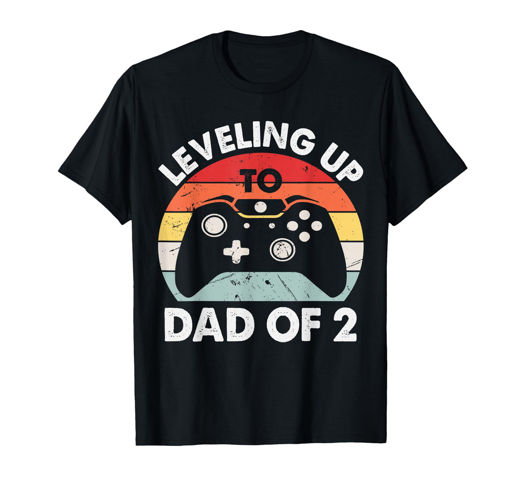 Gaming Dad Two Promoted 2Nd Time Gamer T-Shirt - Minimalist Print Unisex - T-Shirt, Sweatshirt, Hoodie